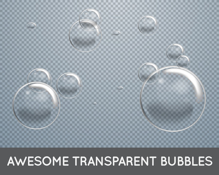 Soap Water Bubbles Set.のイラスト素材