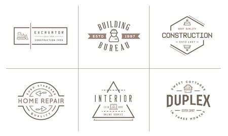 Set of Construction Building Iconsのイラスト素材