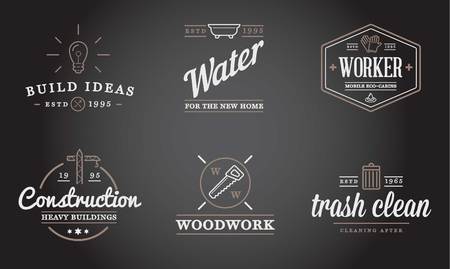 Set of Construction Building Iconsのイラスト素材