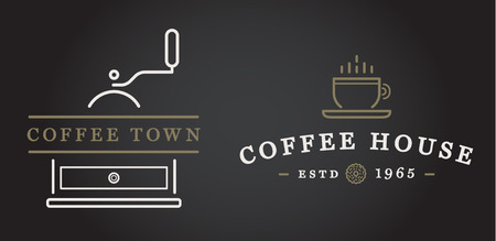 Set of Coffee Elements and Coffee Accessories Illustrationのイラスト素材