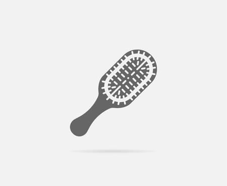 Hair Brush with Cushion Element or Iconのイラスト素材