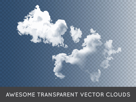 Transparent Clouds backgroundのイラスト素材