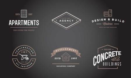 Set of Construction Building Iconsのイラスト素材