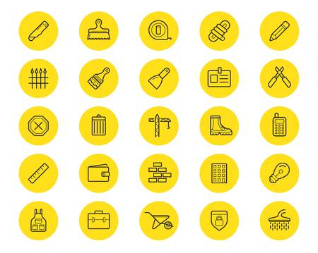 Set of Construction Building Icons.のイラスト素材