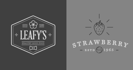 Set of Garden and Farm Elements and Fruits or Vegetables Icons Illustrationのイラスト素材