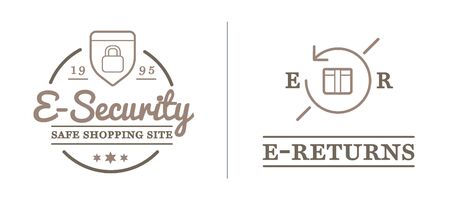 Set of E-Commerce Iconsのイラスト素材