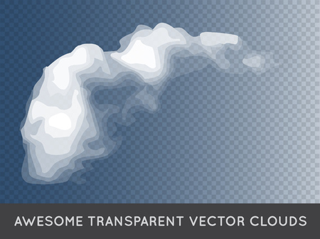 Transparent Clouds backgroundのイラスト素材