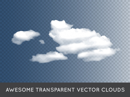 Transparent Clouds backgroundのイラスト素材