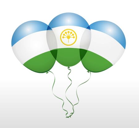 Balloons as bashkortostan National Flagのイラスト素材