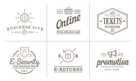 Set of E-Commerce Iconsのイラスト素材