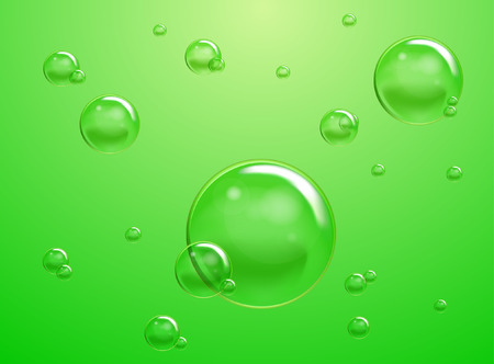 Set of Soap Water Bubblesのイラスト素材