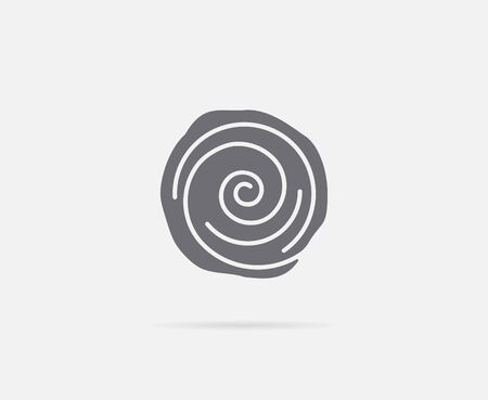 Cinnamon Bun Roll Element or Iconのイラスト素材