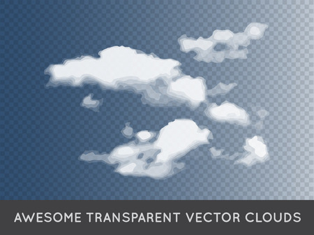 Transparent Clouds backgroundのイラスト素材