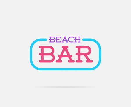 Illustration of the Neon Bar Signのイラスト素材