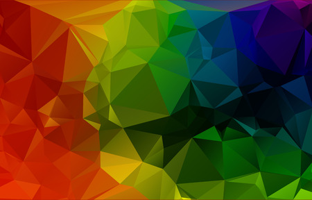 Colorful Vector 3D Geometric Abstract Polygonal Triangle Backgroundのイラスト素材