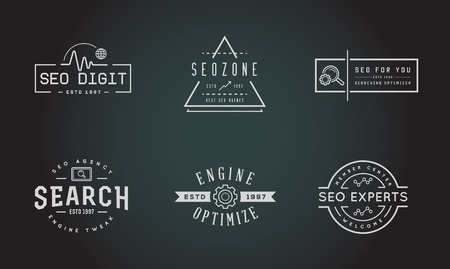 Set of Vector SEO Search Engine Optimisation Elements and Icons Illustrationのイラスト素材
