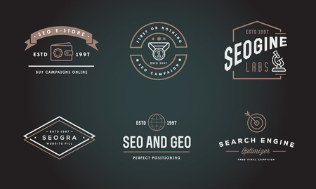 Set of Vector SEO Search Engine Optimisation Elements and Icons Illustrationのイラスト素材