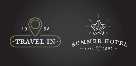 Set of Vector Travel Tourism and Holiday Elements Icons Illustrationのイラスト素材