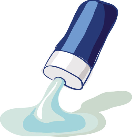 Creme or Shampoo Tube or other Liquid Tester Sampling vector illustrationのイラスト素材