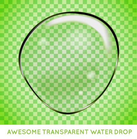 Vector Soap Water Bubbles Set. Transparent Isolated Realistic Design Elements. Can be used with any Background.のイラスト素材