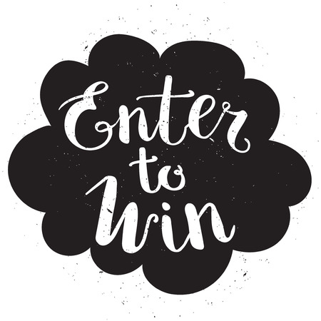 Enter to Win Vector Sign, Win Prize, Win in Lotteryのイラスト素材