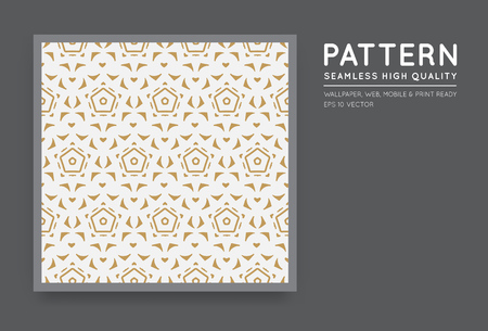 Seamless Vector Arabian Style Abstract Patternのイラスト素材