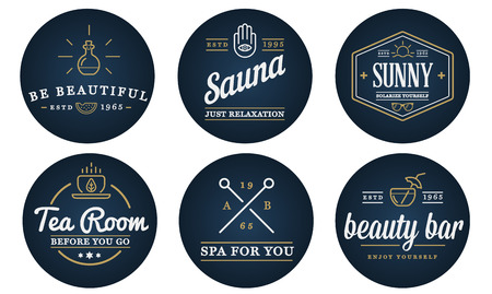 Set of Vector Spa Beauty Yoga Sport Elements Illustration can be used as  Icon in premium qualityのイラスト素材