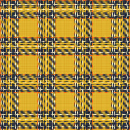 Tartan Plaid Vector Pattern Background with Fabric Textureのイラスト素材