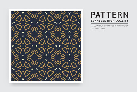Seamless Vector Arabian Style Abstract Patternのイラスト素材