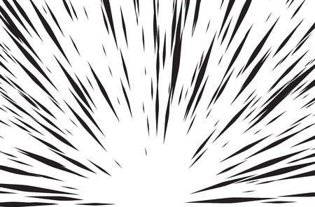 Sun Rays for Comic Books Radial Background Vectorのイラスト素材