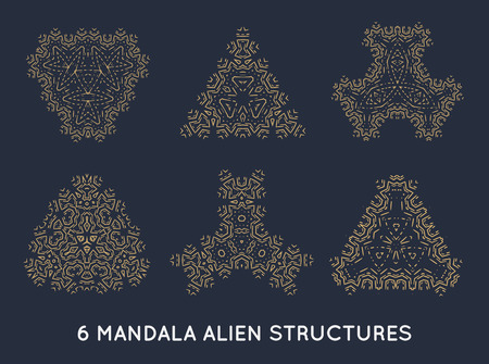 Set of minimal decoration background vintage shapes collectionのイラスト素材