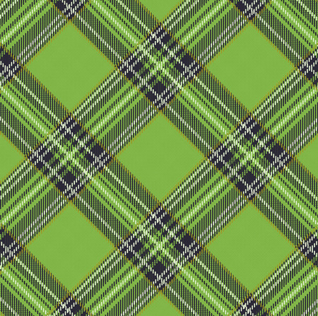 Tartan Plaid Vector Pattern Background with Fabric Textureのイラスト素材