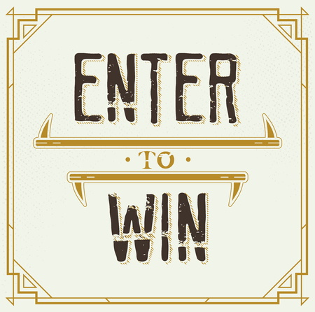 Enter to Win Vector Signのイラスト素材