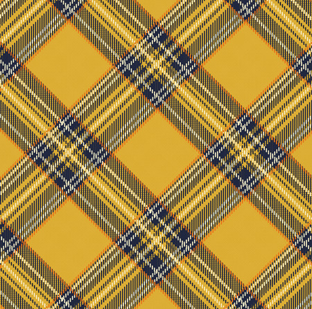 Tartan Plaid Vector Pattern Background with Fabric Textureのイラスト素材