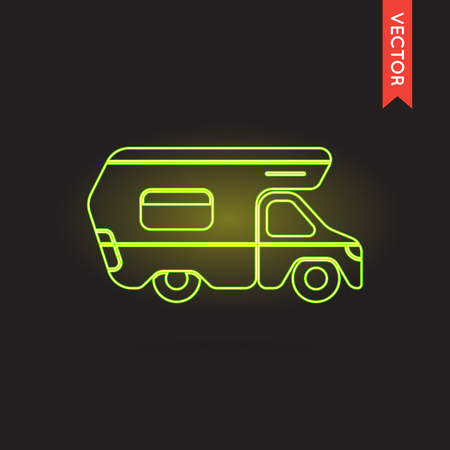 Neon Car Icon, Car Icon Vector, Car Icon Object, Car Icon Image, Car Icon Picture, Car Icon Graphic, Car Icon Art, Car Icon Drawing, Car Icon EPS.のイラスト素材
