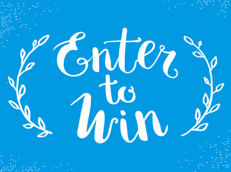 Enter to Win Vector Signのイラスト素材
