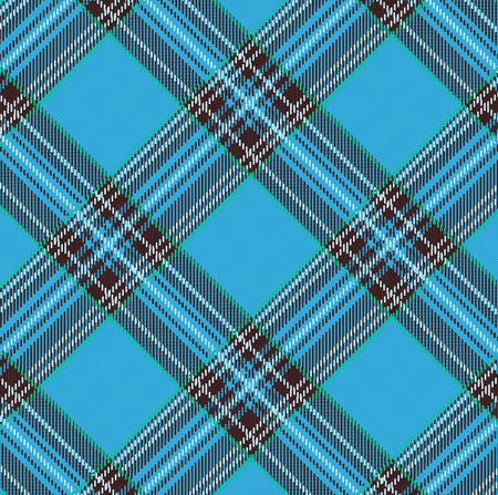 Tartan Plaid Vector Pattern Background with Fabric Textureのイラスト素材