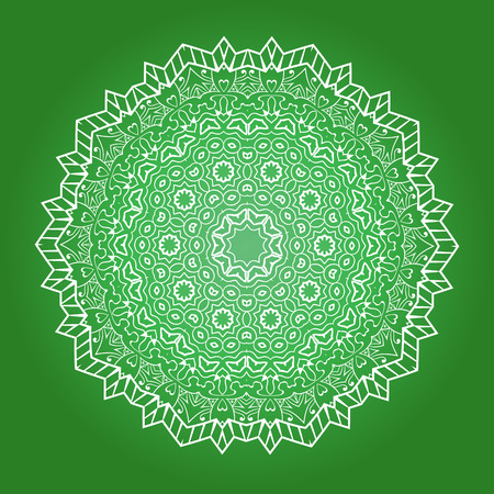 Ethnic Fractal Meditation Mandala Vectorのイラスト素材