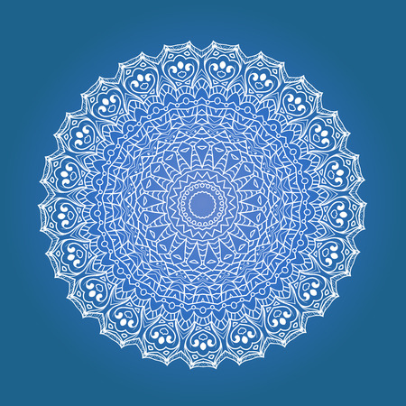Ethnic Fractal Meditation Mandala Vectorのイラスト素材
