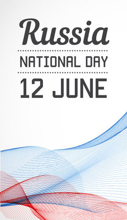 National Day Vertical Banner of the Country in Blending Lines Style Vector with Dateのイラスト素材