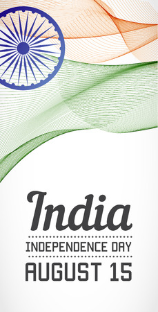 National Day Vertical Banner of the Country in Blending Lines Style Vector with Dateのイラスト素材