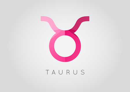 Taurus Constellation. Detailed Stylish Zodiac Icon. Modern Style Drawing. Vector Illustration.のイラスト素材