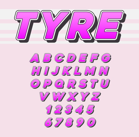 Vector Speed Racing Sport Italic Font with Letters and Numbersのイラスト素材