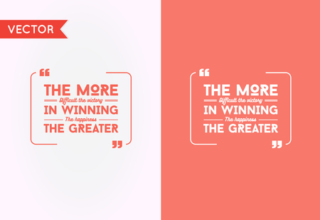 Typographic Quote Template Bubble. Template Vector Quote Set. Trendy Colors.のイラスト素材