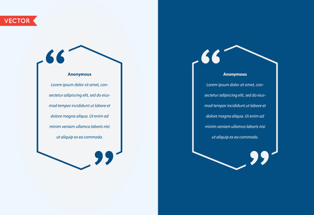 Quote Template Bubble. Template Vector Quote Set. Trendy Colors.のイラスト素材