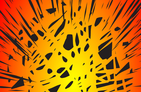 Sun Rays or Explosion Boom for Comic Books Radial Background Vectorのイラスト素材