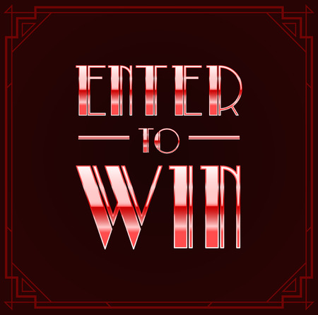 Enter to Win Vector Sign, Win a Prizeのイラスト素材
