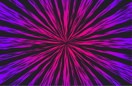Hyper Speed Warp Sun Rays or Explosion Boom for Comic Books Radial Background Vectorのイラスト素材