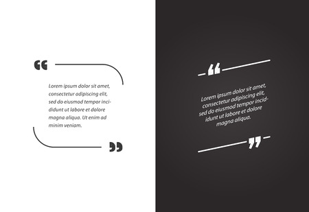 Remark Quote Template Bubble. Template Vector Set.のイラスト素材