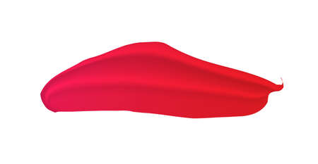 Red Lipstick Cream Smear Isolated on Background. Can be used separately. Vector.のイラスト素材